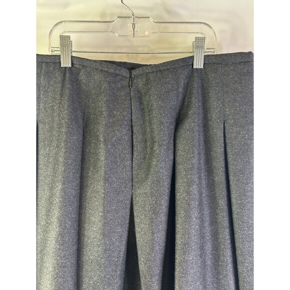 Burberry Wool Cashmere Pleated Knee A Line Skirt Gray - Picture 7 of 8